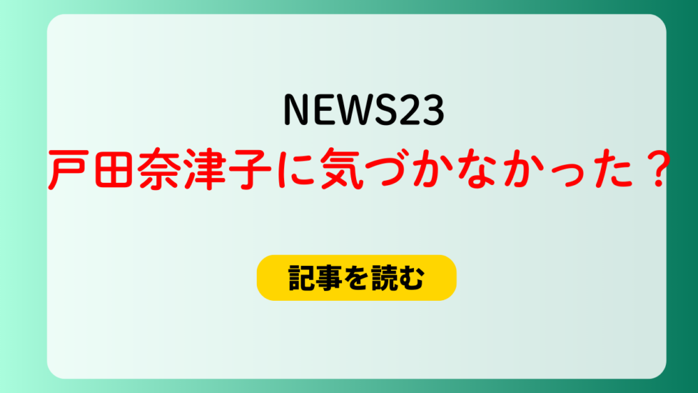 【動画】NEWS23のインタビューに戸田奈津子が出演！気づかなかった？